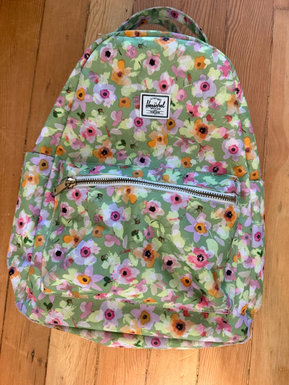 Herschel Floral Green Backpack - Lightweight School Bag